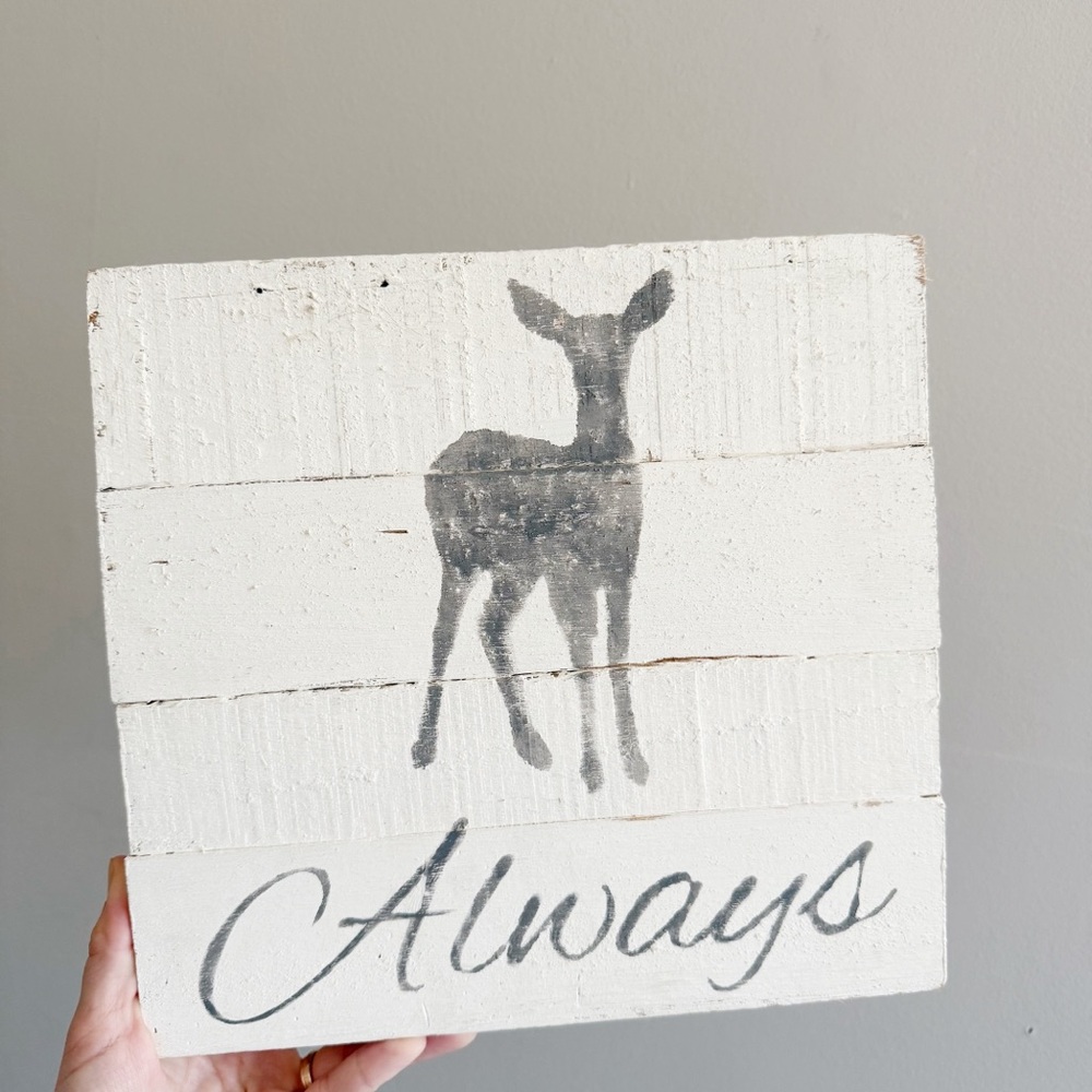 Harry Potter Themed Handmade Wooden Patronus Deer Wall Art